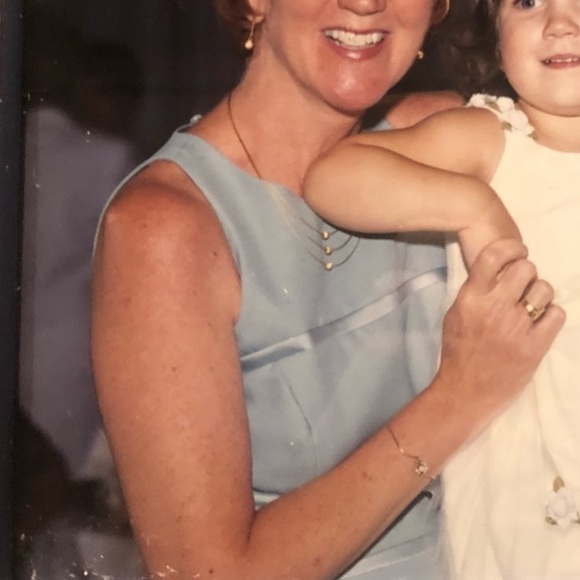 Sleeveless Light Blue Bridesmaid Gown - Picture 2 of 4